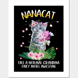 Nanacat Like A Normal Grandma Only More Awesome Posters and Art